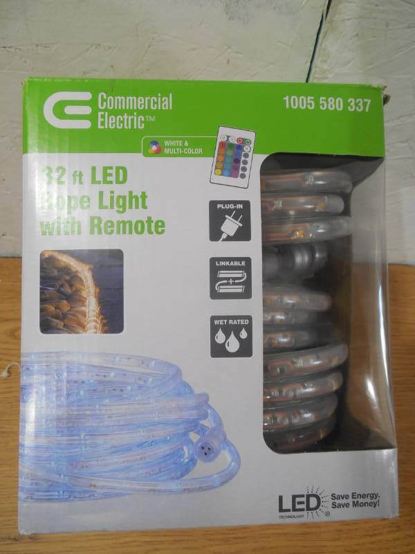 32 ft. (8 ft. x 4) RGB Plus Warm White Rope Light