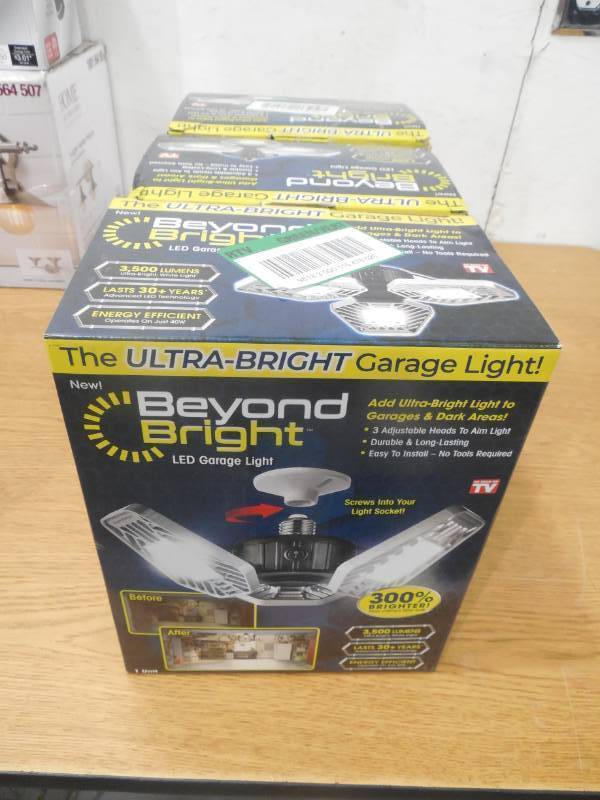 (3) 3500 Lumens 11.5 in. Single Pole Occupancy LED Flush Mount Garage Light