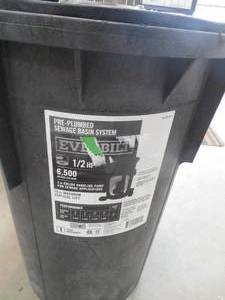 12 HP Submersible Pre-Plumbed Sewage Basin System by Everbilt