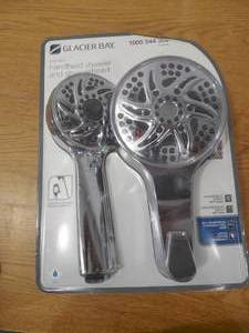 EasyDock 6-Spray Patterns 5 in. Wall Mount Dual Shower Heads in Chrome