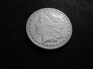 1886 O Morgan Silver Dollar