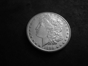 1890 S  Morgan Silver Dollar