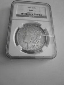 1885 O Morgan Silver Dollar