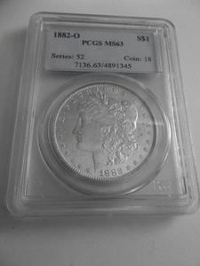 1882 O Morgan Silver Dollar