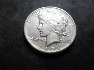 1921 Peace Silver Dollar