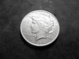 1924 Peace Silver Dollar