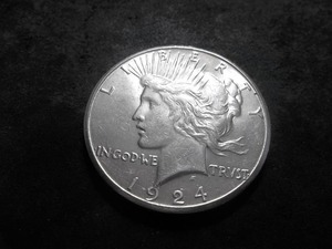 1924 S Peace Silver Dollar