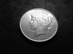 1927 D Peace Silver Dollar