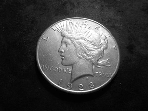 1928 S Silver Peace Dollar