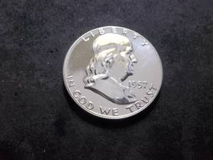 1957 Franklin Half Dollar Proof
