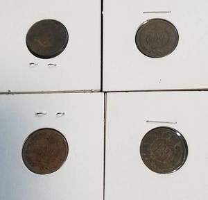 4 INDIAN HEAD CENTS 1892 1898 1899 1900