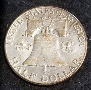 1960 FRANKLIN SILVER HALF DOLLAR