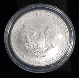 2006 AMERICAN SILVER EAGLE 1 TROY OZ. .999 FINE SILVER IN AIRTITE
