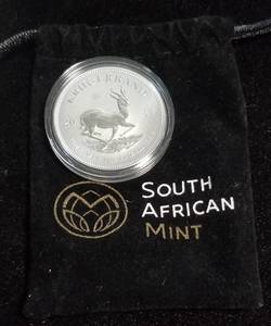 2017 SOUTH AFRICA MINT 1 TROY OZ .999 FINE SILVER PROOF KRUGERRAND