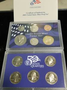 2005 US PROOF SET IN ORIGINAL PACKAGING 11 COINS