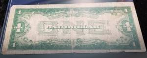 1928-E US $1 SILVER CERTIFICATE FUNNY BACK VARIETY
