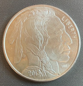 lot 41 image: Native American 1 Troy Ounce Fine Silver .999