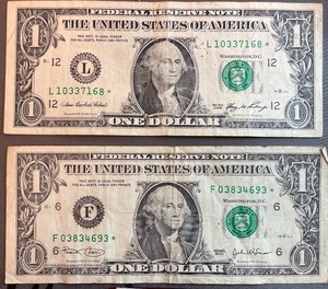 lot 34 image: Two Different Star Notes - L10337168 & F03834693