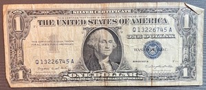lot 35 image: 1957A $1 Silver Certificate - Q13226745A