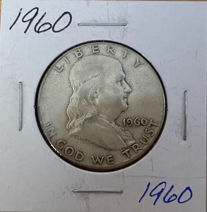 lot 60 image: 1960 Franklin Half Dollar