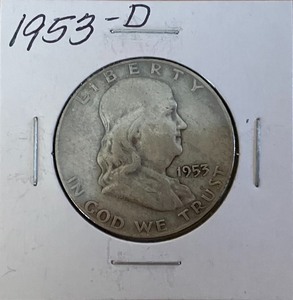 lot 64 image: 1953-D Franklin Half Dollar