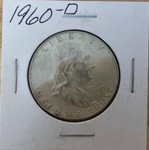 lot 54 image: 1960-D Franklin Half Dollar