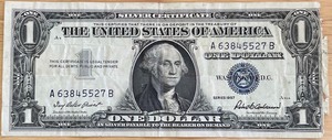 lot 32 image: 1957 Silver Certificate - A63845527B