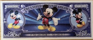 lot 26 image: Mickey Mouse $1,000,000 Bill