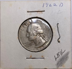 1962-D Silver Washington Quarter
