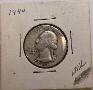 1944 Silver Washington Quarter