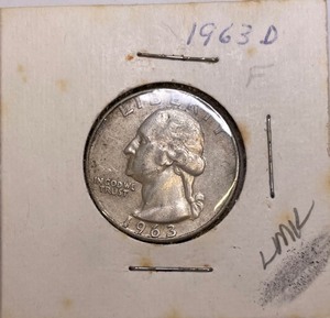 1963-D Washington Silver Quarter