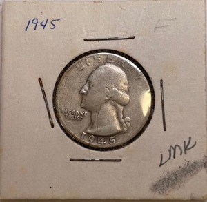1945 Silver Washington Quarter