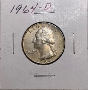 1964-D Washington Silver Quarter