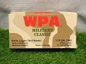 50 Rounds 9mm Ammo Ammunition
