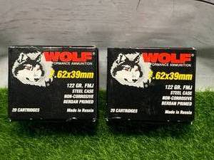 40 Rounds 7.62 x 39 Ammo Ammunition