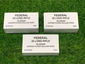 150 Rounds of .22 Hollow Point Ammunition Ammo