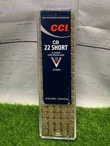 100 Rounds .22 CB Short Subsonic Ammo Ammunition