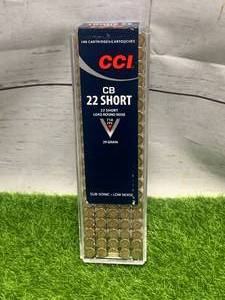 100 Rounds .22 CB Short Subsonic Ammo Ammunition