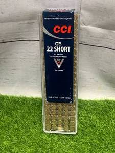 100 Rounds .22 CB Short Subsonic Ammo Ammunition