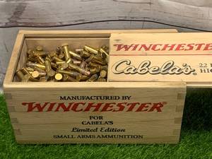 500 Rounds .22 Hollow Point Ammunition Ammo in Collectible Wood Box