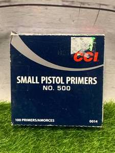 100 Small Pistol Primers No.500