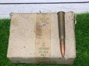 32 Rounds .303 Ammo Ammunition (RARE)