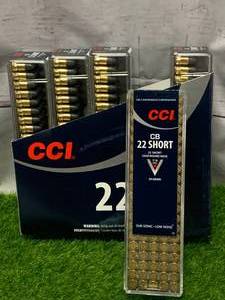 500 Rounds .22 CB Short Subsonic Ammo Ammunition