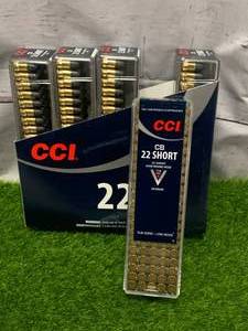 500 Rounds .22 CB Short Subsonic Ammo Ammunition