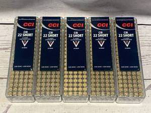 500 Rounds .22 CB Short Subsonic Ammo Ammunition