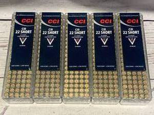 500 Rounds .22 CB Short Subsonic Ammo Ammunition