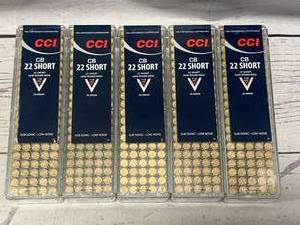 500 Rounds .22 CB Short Subsonic Ammo Ammunition