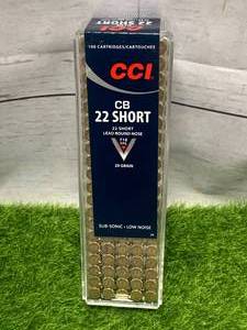 100 Rounds .22 CB Short Subsonic Ammo Ammunition
