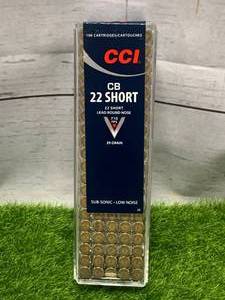 100 Rounds .22 CB Short Subsonic Ammo Ammunition