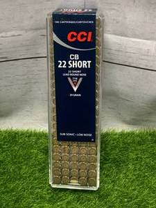 100 Rounds .22 CB Short Subsonic Ammo Ammunition